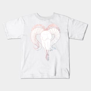 Aries Skull - Quarter colour Kids T-Shirt